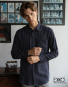 Linen Long Sleeve Shirt - EMSACS0768LLS1645