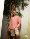 Linen Long Sleeve Shirt - EMSACS0775LLS1340