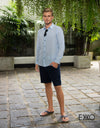 Linen Long Sleeve Shirt - EMSACS0776LLS