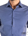 Blue Dobby Formal Shirt EMSAFSS0017CECLSF081