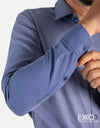 Blue Dobby Formal Shirt EMSAFSS0017CECLSF081