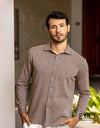 Linen Cotton Long Sleeve Shirt - EMSACS0708LCLS1092