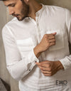 Linen Long Sleeve Shirt - EMSACS0722CLS1069