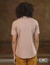 Linen Cotton Short Sleeve Shirt (Cut-away Collar) EMCLC0667SSS