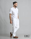 Linen Cotton Short Sleeve Shirt - EMPLC0271SSS1012