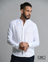 Linen Cotton Long Sleeve Shirt EMCLC0576SLS