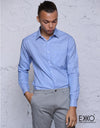 Light Blue Dobby Formal Shirt MEFCS/R007LS053