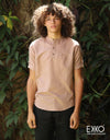 Linen Cotton Short Sleeve Shirt EMSACS0671LCSS