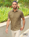 Linen Cotton Short Sleeve ShirtEMCLC0631SS1024