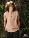 Linen Cotton Short Sleeve Shirt EMSACS0671LCSS