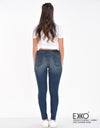 Women's Skinny Mid Rise Jeans - Mid Wash