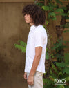 Linen Cotton Short Sleeve Shirt (Cut-away Collar) EMCLC0667SSS