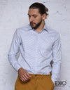 White Micro Box Formal Shirt MEFCS/R006LS035