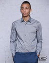 Gray Solid Formal Shirt MEFCS/R007LS065