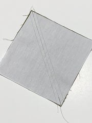 Sew each side of diagonal line