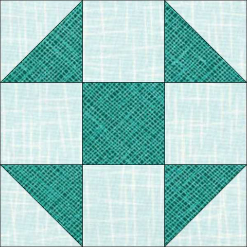 half square triangle shoo fly quilt block