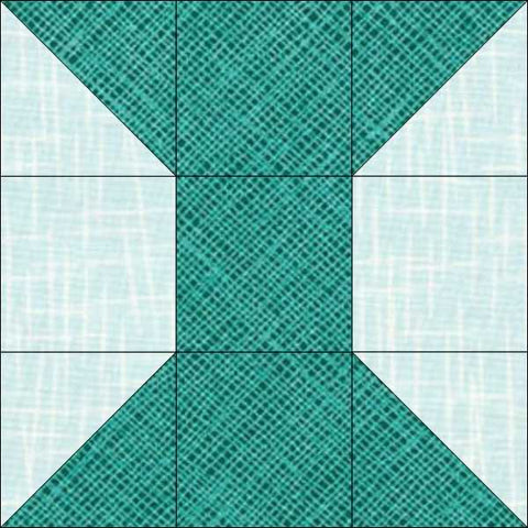 half square triangle spool quilt block