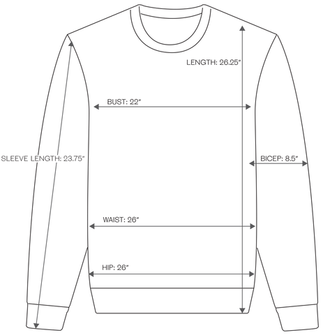 PULLOVER SIZING IMAGE