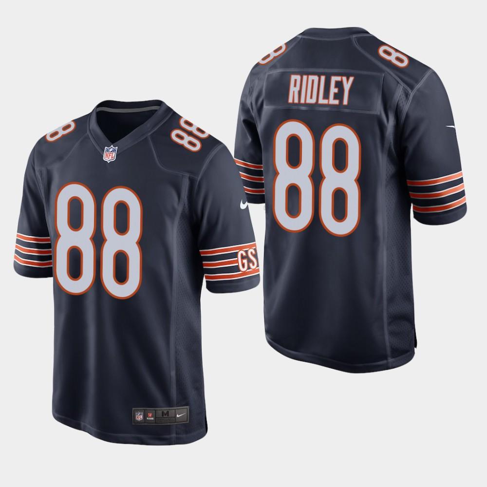 NEW Chicago Bears 88 Riley Ridley 2019 Draft Navy Football Jersey1
