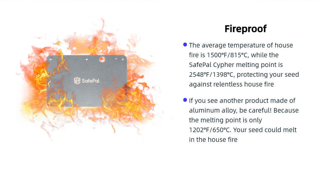 safepal cypher fire resistant