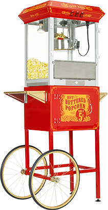 Buttered Popcorn Cart Bean Machine & Bank