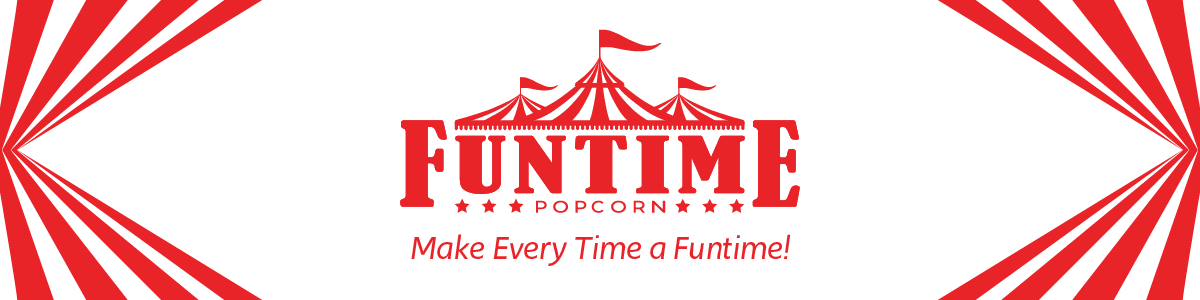 FunTime FT860CR 8oz Premium Red/Gold Popcorn Popper Machine Maker Cart -  funtimepopcorn