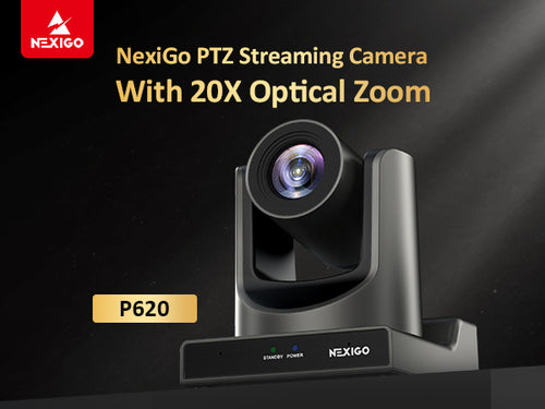 NexiGo PTZ Streaming Camera with 20x Optical Zoom