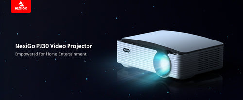 NexiGo White PJ30 LCD Projector.