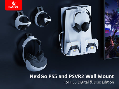 PS5 and PSVR2 wall mount for PS5 digital & disc editions