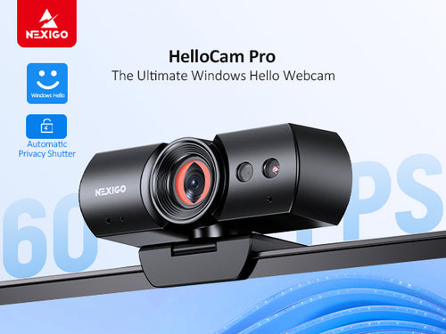 60fps webcam with Windows Hello and automatic privacy cover