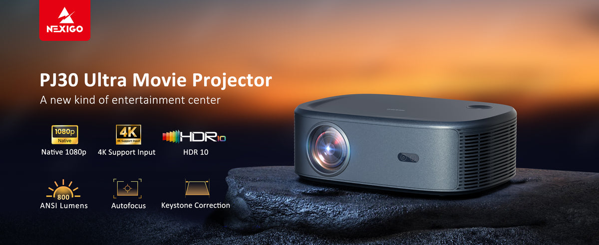 NexiGo PJ30 Ultra Smart Projector with Netflix Official-Licensed