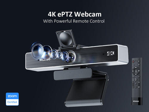 NexiGo 4K ePTZ Webcam with Powerful Remote Control