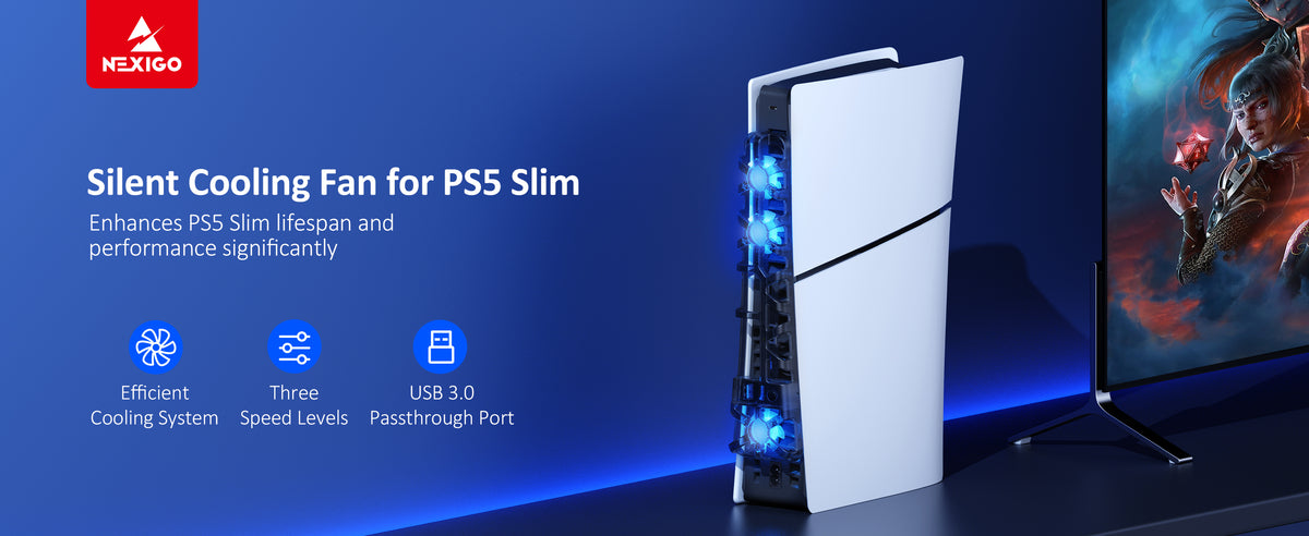 Using cooling fans directly on the PS5 Slim console