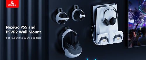 PS5 and PSVR2 wall mount for PS5 digital & disc editions