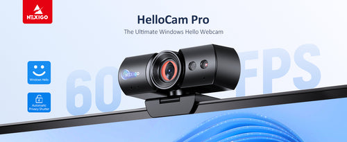 60fps webcam with Windows Hello and automatic privacy cover