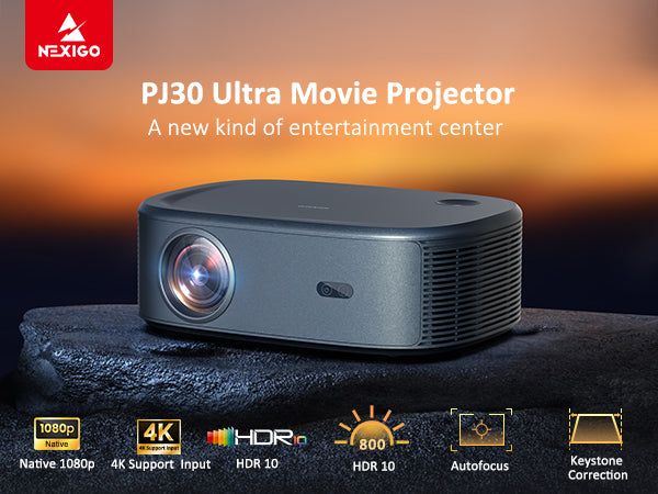 NexiGo PJ30 Ultra Smart Projector with Netflix Official-Licensed