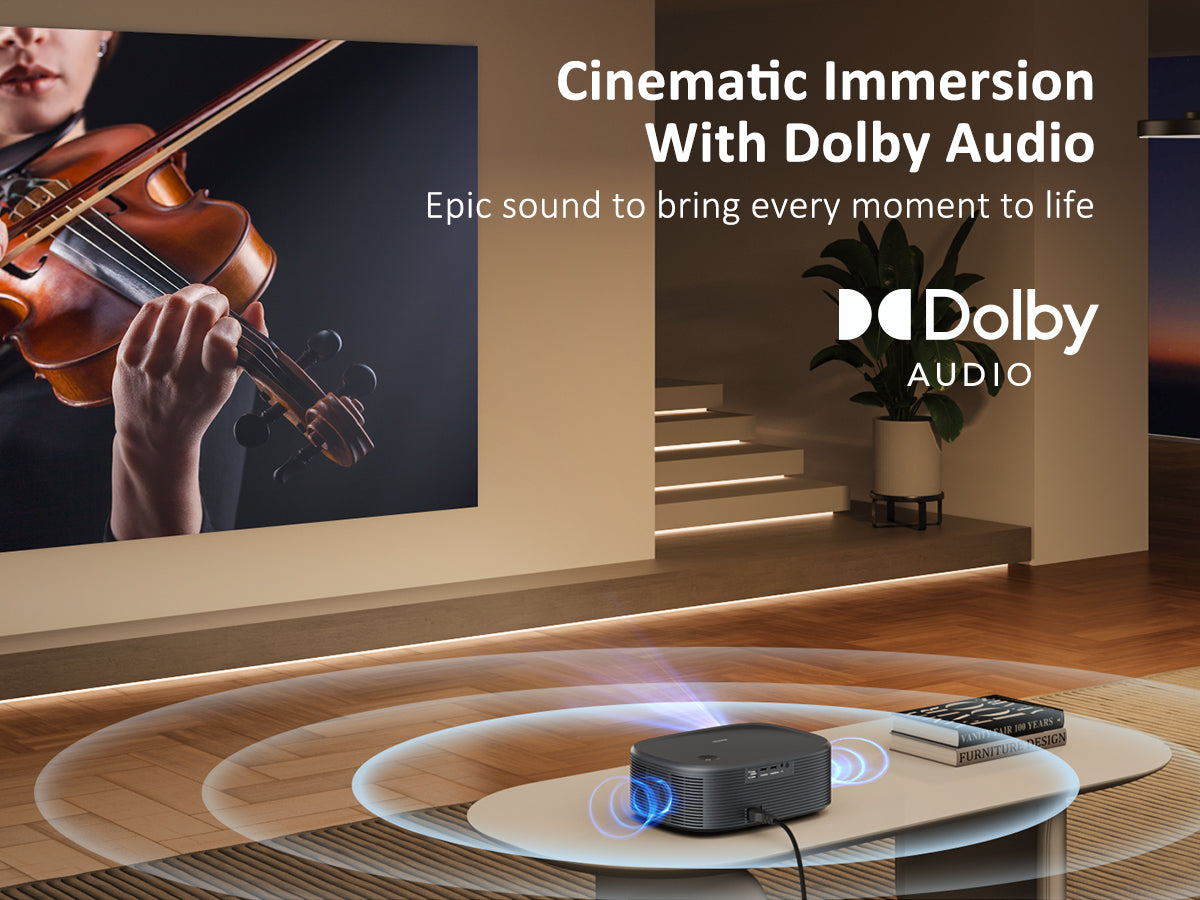 PJ30 Ultra: Dolby Audio, cinematic sound; enjoy music in your living room.