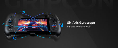 The 2163 Switch GripCon controller can utilize six-axis motion sensing function in games.