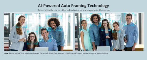 AI-powered auto framing technology