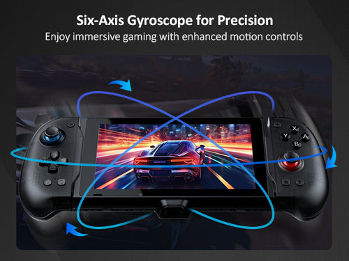 The 2163 Switch GripCon controller can utilize six-axis motion sensing function in games.