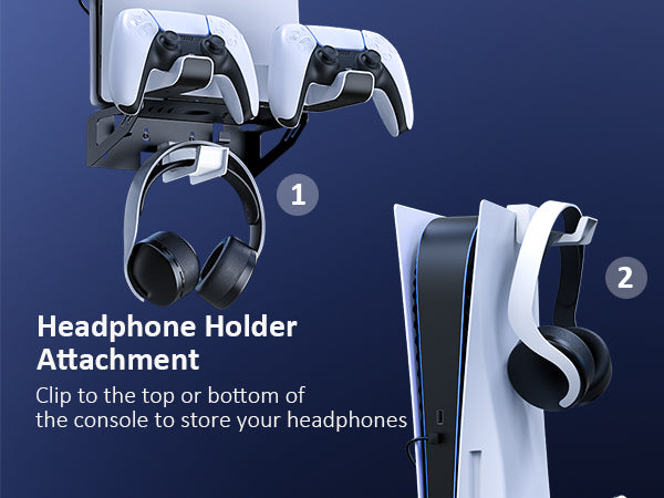 Features Headphone Holder in NexiGo Wall mount kit.