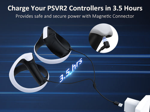 charging your PSVR2 controllers in 3.5his