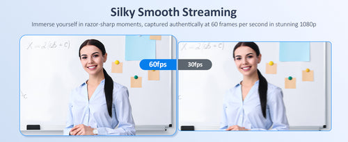 A girl has silky smooth streaming with this webcam.