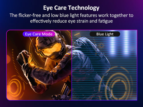 This portable monitor features eye-care mode and low blue light function.