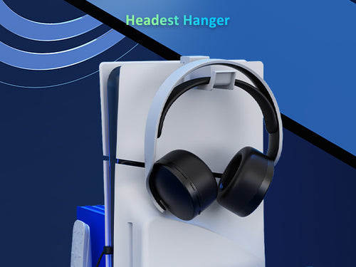 The product comes with a headphone hook for hanging headphones.