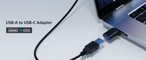 This product comes with a USB-A to USB-C adapter interface.