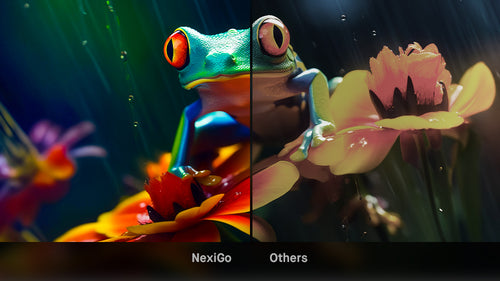 NexiGo projector has 3000:1 contrast for vivid images, outperforming others