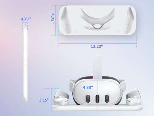 Displaying the dimensions of the S40's base.