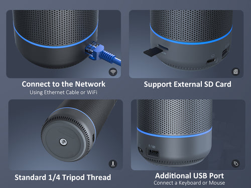 N2000 Ultra can connect to the network, supports an external SD card and has a standard 1/4 screw hole.