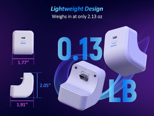 Ultra-lightweight design, only 0.13lb.